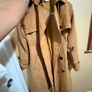 Elegant Tan Trench Coat for Women